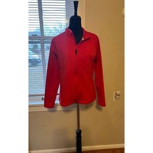 Sunice Six Layer Red Fleece Scuba Full Zip Jacket Size M